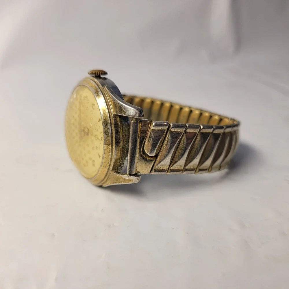 Windsor Watch Mechanical‎ Swiss Made Two-Tone Expansion Band Vintage